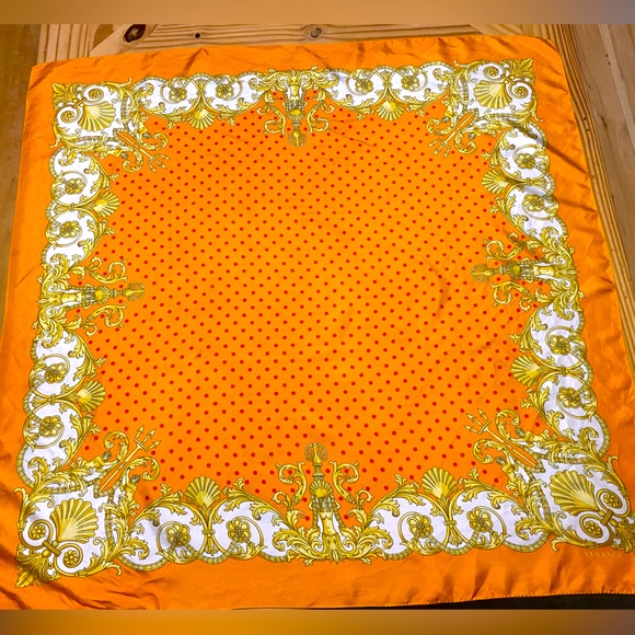 Versace Silk Foulard Scarf - Picture 1 of 4